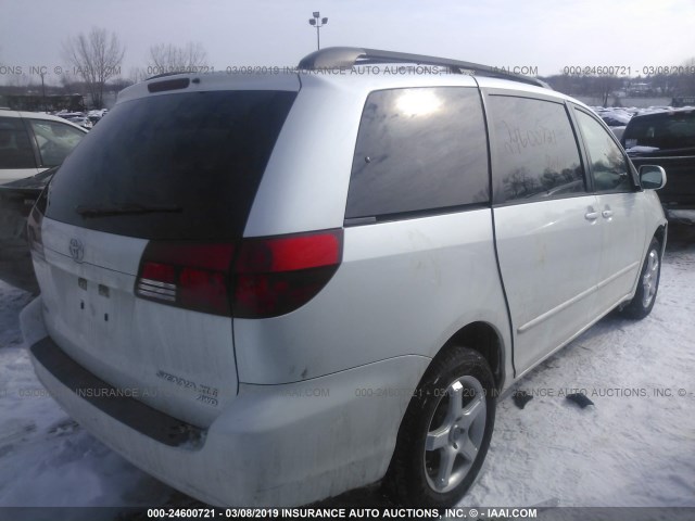 5TDBA22C15S051715 - 2005 TOYOTA SIENNA XLE/XLE LIMITED WHITE photo 4