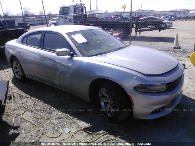 2C3CDXHG0GH203671 - 2016 DODGE CHARGER SXT SILVER photo 1