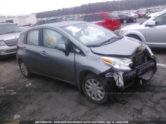 3N1CE2CP9EL377555 - 2014 NISSAN VERSA NOTE S/S PLUS/SV/SL SILVER photo 1