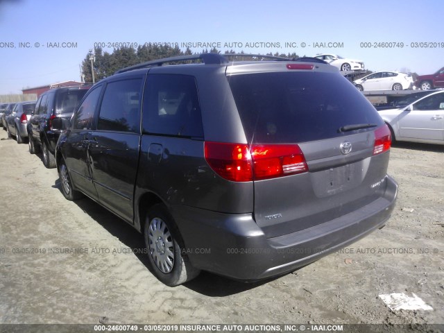 5TDZA23C04S018264 - 2004 TOYOTA SIENNA CE/LE GRAY photo 3