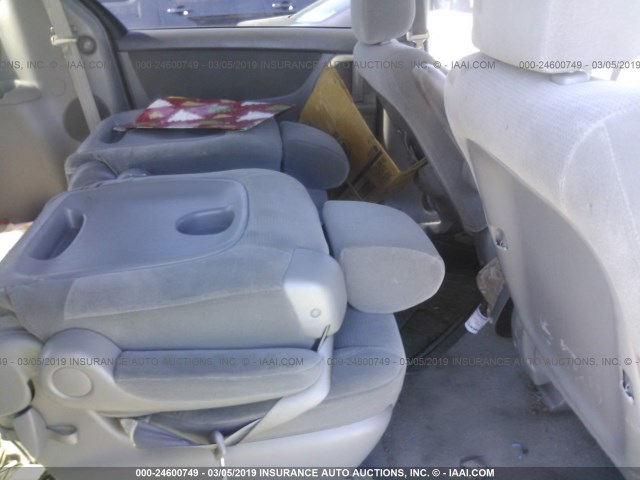 5TDZA23C04S018264 - 2004 TOYOTA SIENNA CE/LE GRAY photo 8