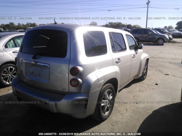 3GNCA23P08S696899 - 2008 CHEVROLET HHR LT SILVER photo 4