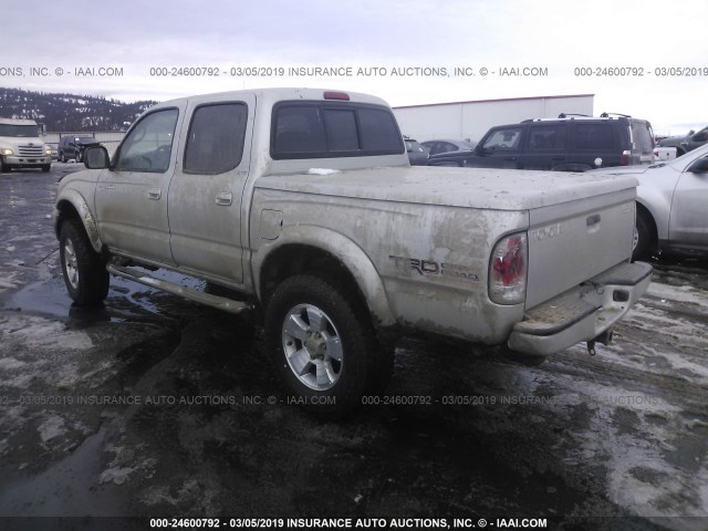 5TEGN92N03Z199083 - 2003 TOYOTA TACOMA DOUBLE CAB PRERUNNER SILVER photo 3