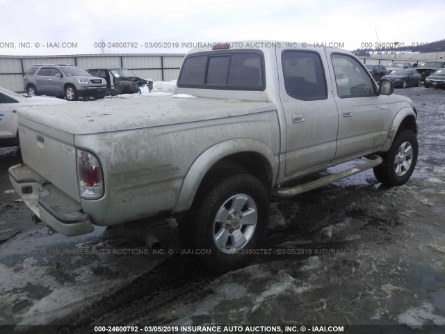 5TEGN92N03Z199083 - 2003 TOYOTA TACOMA DOUBLE CAB PRERUNNER SILVER photo 4