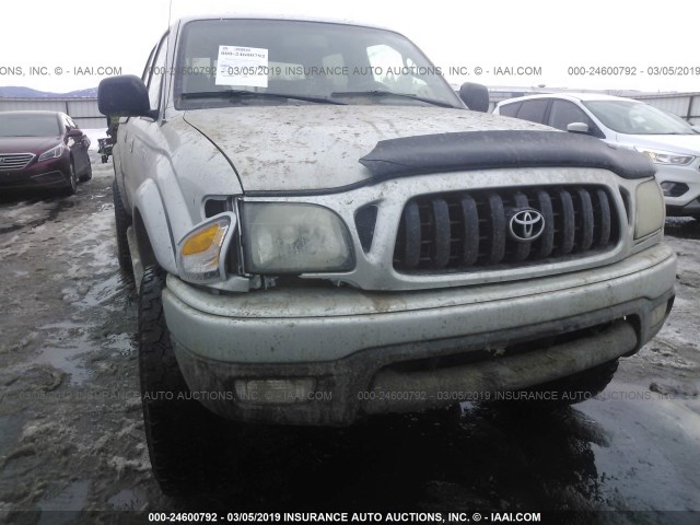 5TEGN92N03Z199083 - 2003 TOYOTA TACOMA DOUBLE CAB PRERUNNER SILVER photo 6