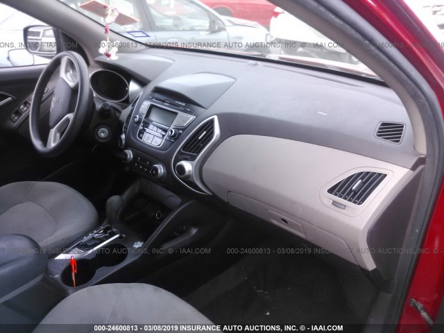 KM8JT3AB8DU716961 - 2013 HYUNDAI TUCSON GL RED photo 5