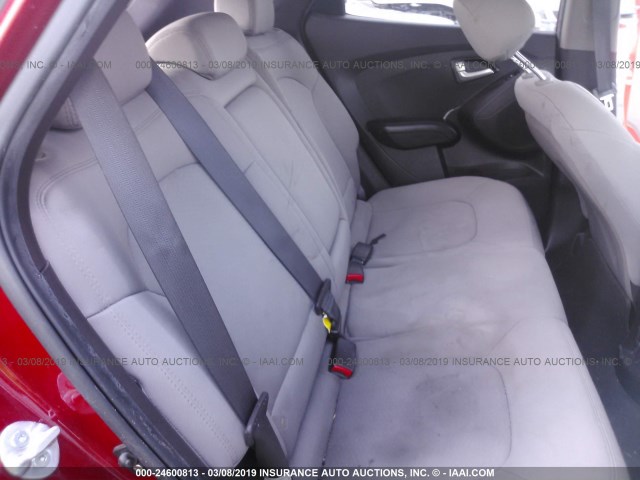 KM8JT3AB8DU716961 - 2013 HYUNDAI TUCSON GL RED photo 8