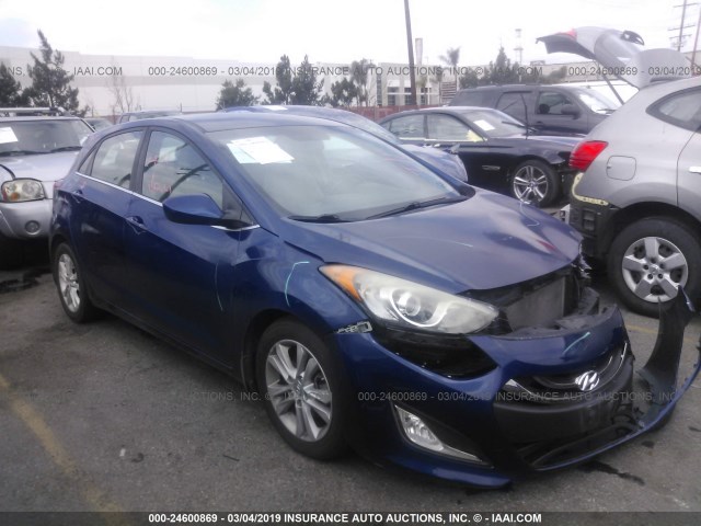 KMHD35LE9DU111332 - 2013 HYUNDAI ELANTRA GT BLUE photo 1