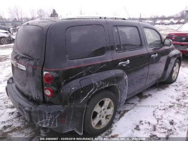 3GNDA23D96S672883 - 2006 CHEVROLET HHR LT BLACK photo 4