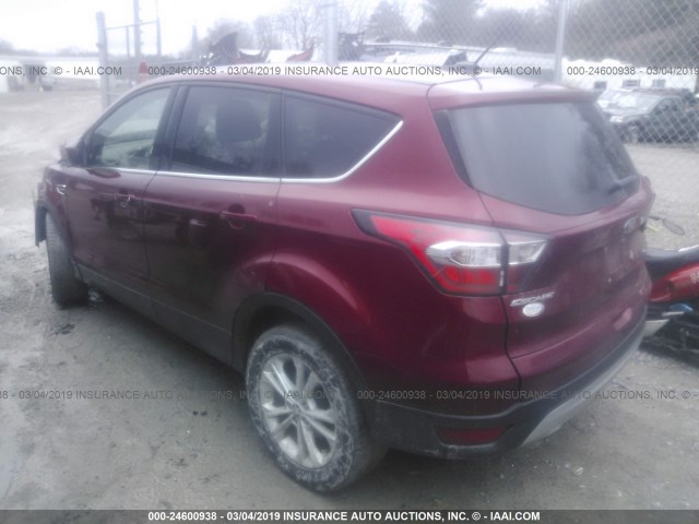 1FMCU9G98HUA24525 - 2017 FORD ESCAPE SE RED photo 3