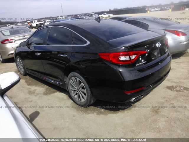 5NPE34AF8GH331333 - 2016 HYUNDAI SONATA SPORT/LIMITED BLACK photo 3