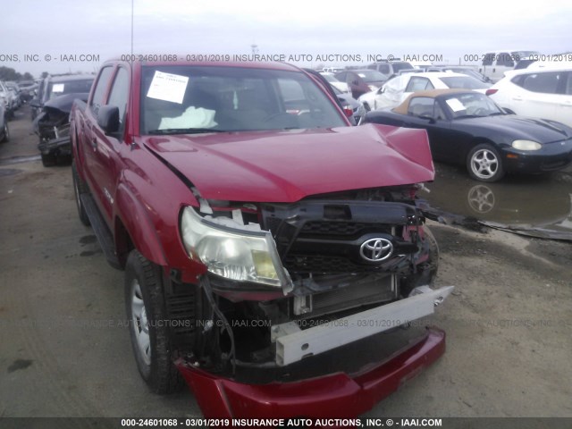 5TFJX4GN0BX004228 - 2011 TOYOTA TACOMA DOUBLE CAB 红色 照片 1