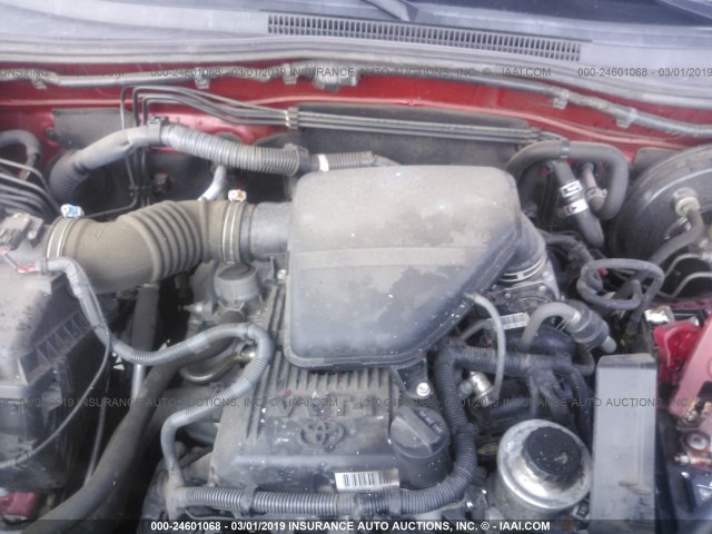 5TFJX4GN0BX004228 - 2011 TOYOTA TACOMA DOUBLE CAB 红色 照片 10