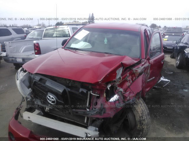 5TFJX4GN0BX004228 - 2011 TOYOTA TACOMA DOUBLE CAB 红色 照片 2