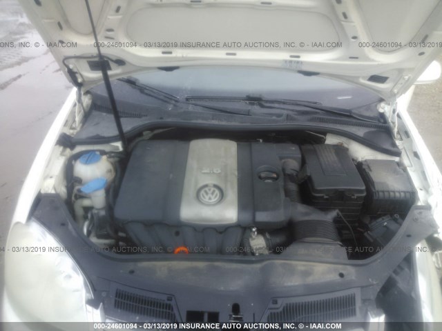 3VWGF71K97M157486 - 2007 VOLKSWAGEN JETTA WHITE photo 10