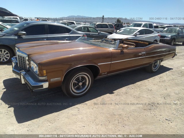 2P67W4X102984 - 1974 PONTIAC GRAND VILLE  BROWN photo 2