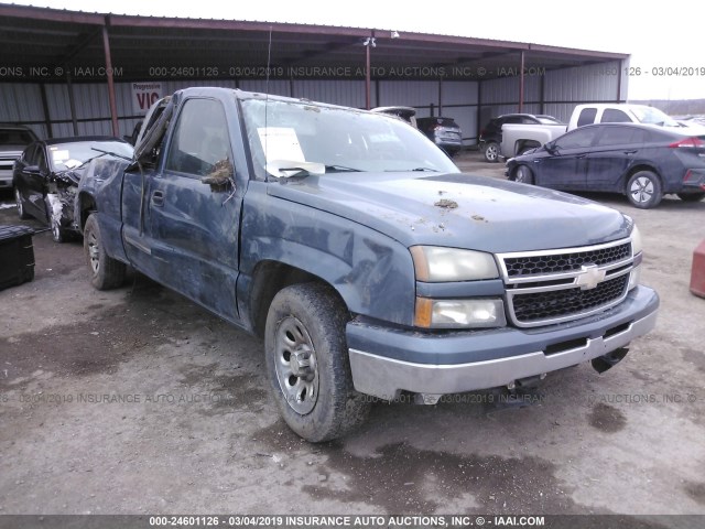 1GCEC19T86Z153746 - 2006 CHEVROLET SILVERADO C1500 BLUE photo 1