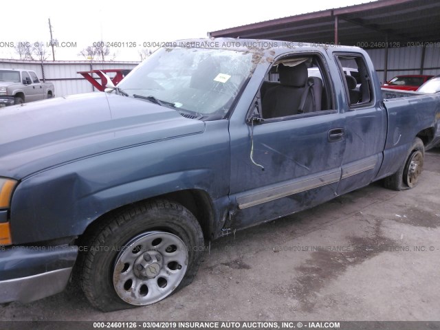 1GCEC19T86Z153746 - 2006 CHEVROLET SILVERADO C1500 BLUE photo 6