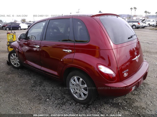 3A4FY58B77T599671 - 2007 CHRYSLER PT CRUISER TOURING RED photo 3