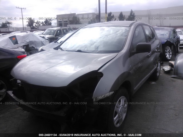 JN8AS5MT7CW271823 - 2012 NISSAN ROGUE S/SV GRAY photo 2