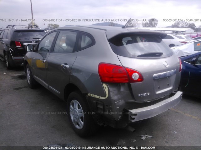 JN8AS5MT7CW271823 - 2012 NISSAN ROGUE S/SV GRAY photo 3