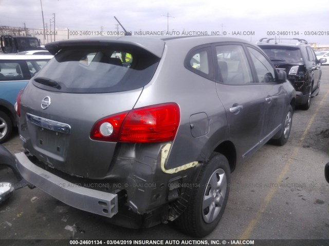 JN8AS5MT7CW271823 - 2012 NISSAN ROGUE S/SV GRAY photo 4