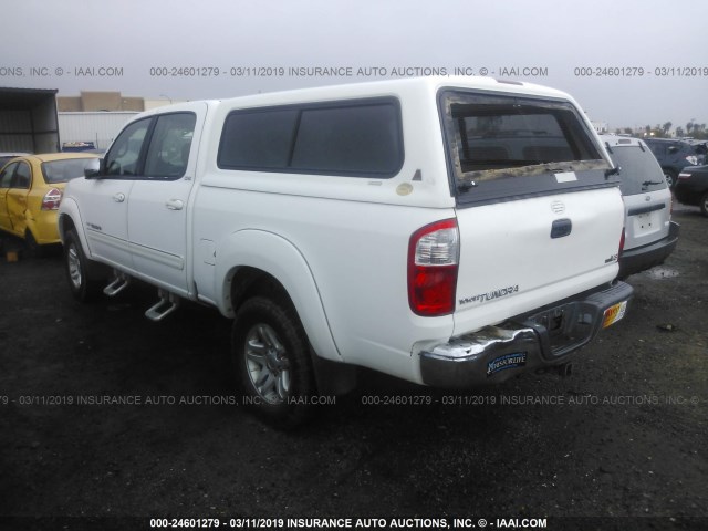 5TBET341X5S481308 - 2005 TOYOTA TUNDRA DOUBLE CAB SR5 WHITE photo 3