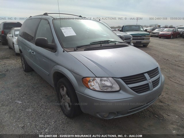 2D8GP44L65R223177 - 2005 DODGE GRAND CARAVAN SXT Light Blue photo 1