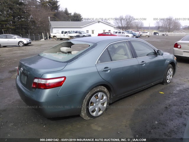 4T1BE46K68U774876 - 2008 TOYOTA CAMRY CE/LE/XLE/SE BLUE photo 4