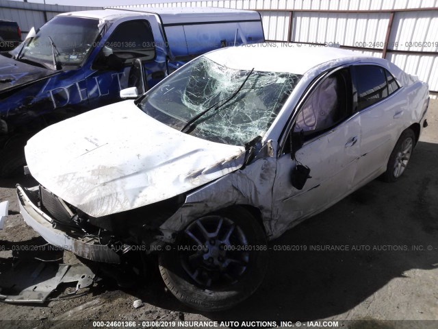 1G11C5SLXFU132015 - 2015 CHEVROLET MALIBU 1LT WHITE photo 2