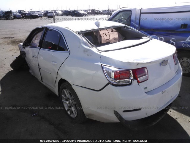 1G11C5SLXFU132015 - 2015 CHEVROLET MALIBU 1LT WHITE photo 3