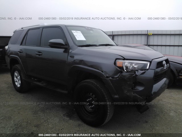 JTEBU5JR9G5306551 - 2016 TOYOTA 4RUNNER SR5 PREM/LTDL/TRAIL/TRD GRAY photo 1