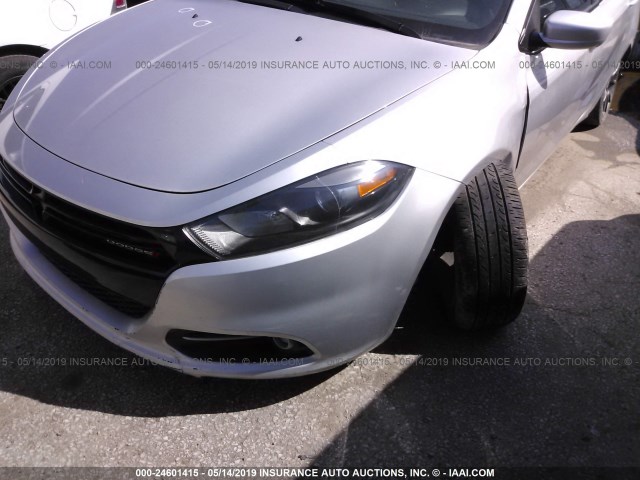 1C3CDFBA3DD310298 - 2013 DODGE DART SXT SILVER photo 6