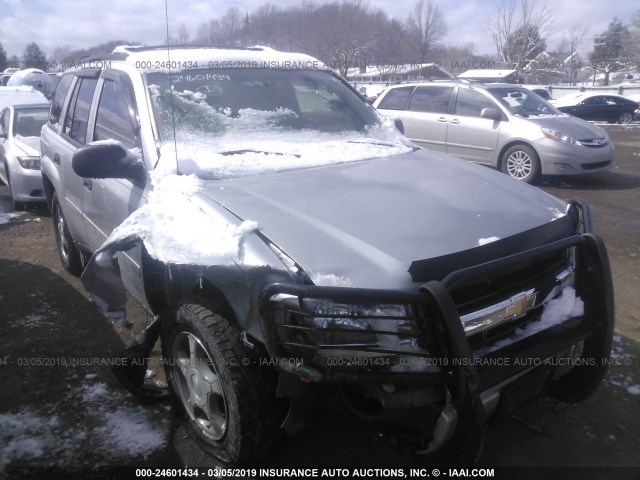 1GNDT13S882106764 - 2008 CHEVROLET TRAILBLAZER LS/LT SILVER photo 1