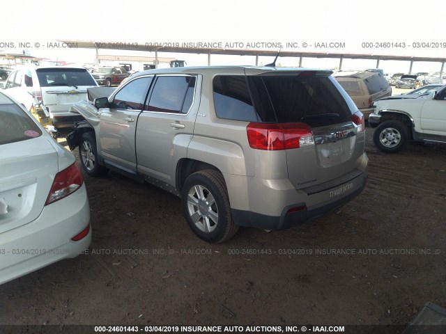 2GKALMEK0C6223524 - 2012 GMC TERRAIN SLE GOLD photo 3