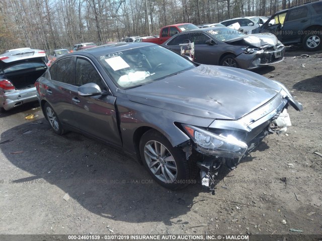 JN1BV7AR8FM392097 - 2015 INFINITI Q50 PREMIUM/SPORT GRAY photo 1