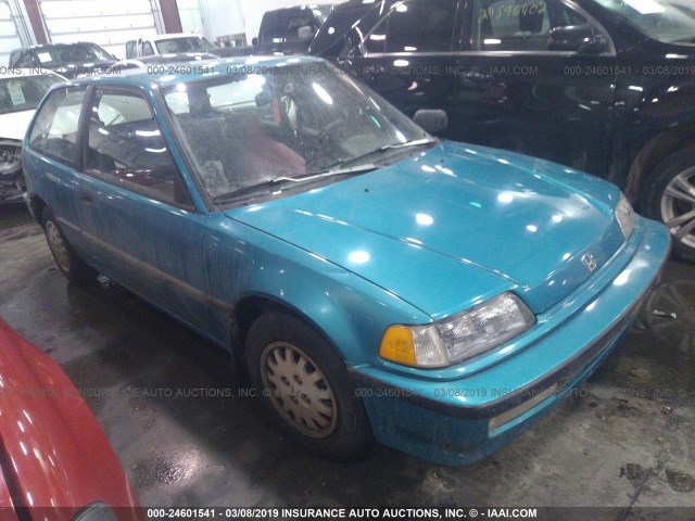 2HGED6452MH576940 - 1991 HONDA CIVIC DX TEAL photo 1