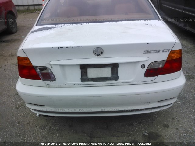 WBABM3348YJN86608 - 2000 BMW 323 CI WHITE photo 6