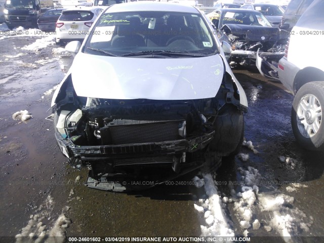 KNADM4A36E6326747 - 2014 KIA RIO LX SILVER photo 6