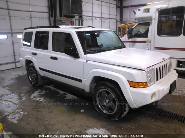 1J8HG48N46C246538 - 2006 JEEP COMMANDER WHITE photo 1