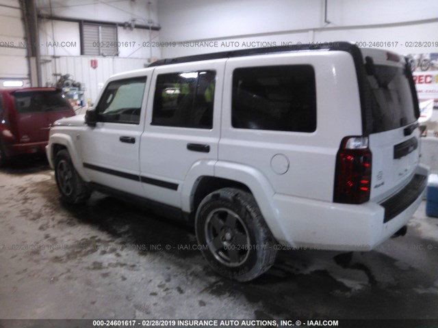 1J8HG48N46C246538 - 2006 JEEP COMMANDER WHITE photo 3