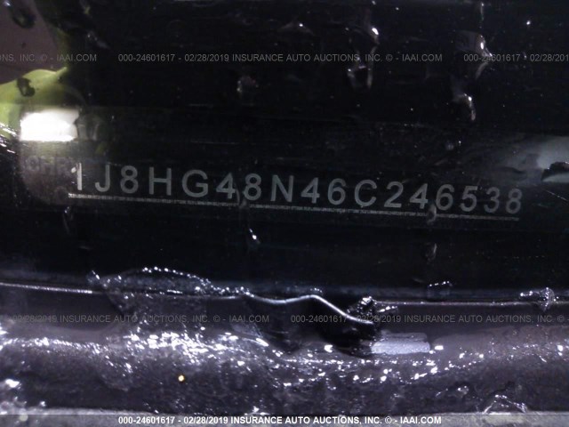 1J8HG48N46C246538 - 2006 JEEP COMMANDER WHITE photo 9