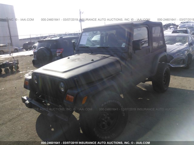 1J4FY29P4WP805279 - 1998 JEEP WRANGLER / TJ SE BLACK photo 2