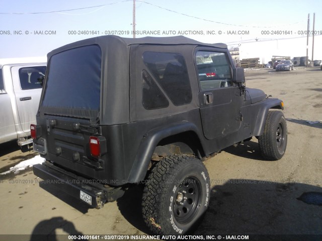 1J4FY29P4WP805279 - 1998 JEEP WRANGLER / TJ SE BLACK photo 4