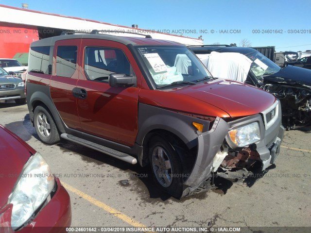 5J6YH28583L020355 - 2003 HONDA ELEMENT EX ORANGE photo 1