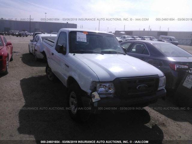 1FTKR1ADXAPA08038 - 2010 FORD RANGER WHITE photo 1