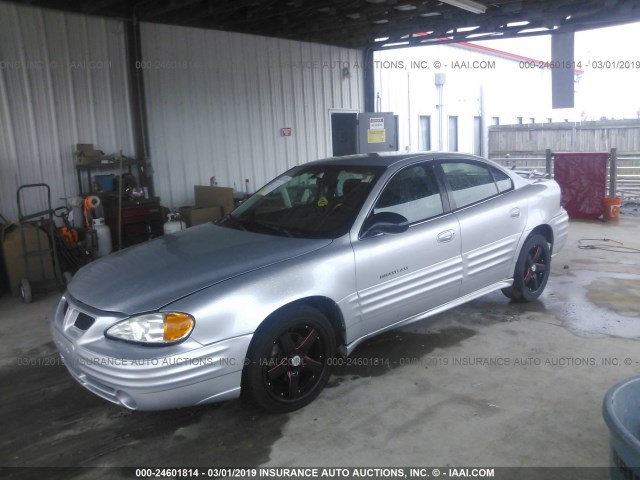 1G2NE52F02C165039 - 2002 PONTIAC GRAND AM SE SILVER photo 2