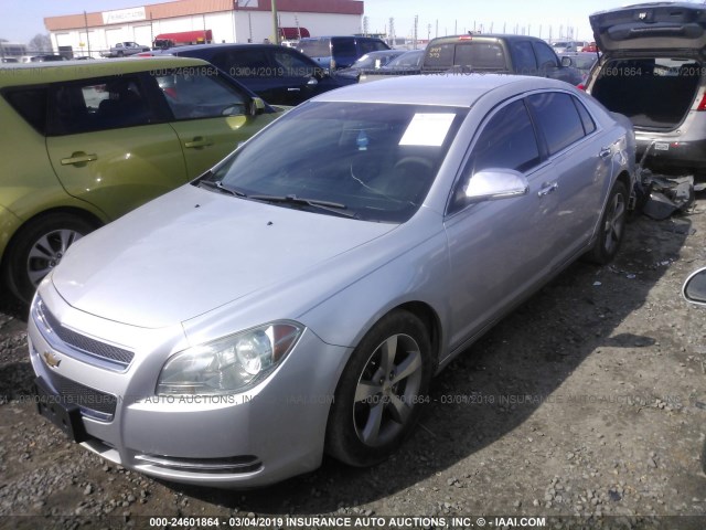 1G1ZC5EU7BF102136 - 2011 CHEVROLET MALIBU 1LT SILVER photo 2