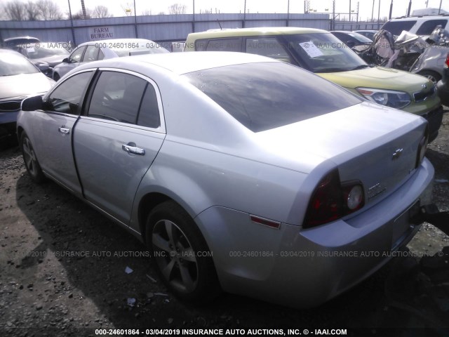 1G1ZC5EU7BF102136 - 2011 CHEVROLET MALIBU 1LT SILVER photo 3