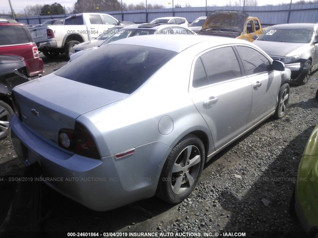 1G1ZC5EU7BF102136 - 2011 CHEVROLET MALIBU 1LT SILVER photo 4